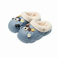 thumbnail image 2 of Winter Warm EVA Slippers Cartoon Plush Lined Cozy Clogs Non-Slip Indoor Outdoor Home Shoes Family Matching Animal Style Soft Footwear, 2 of 7