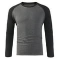 Aimik Men's Tops Clearance,Mens Raglan Long Sleeve Tshirt Casual