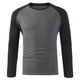 thumbnail image 4 of Blusas y camisas de manga larga con cuello redondo para hombre, blusas casuales de moda con cuello en V y manga larga, blusas transpirables para hombre, 4 of 8