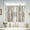 Alice Black, variant on Vangao Linen Kitchen Curtains Floral Tier Drapes 36 Inch Farmhouse Botanic Cafe Curtains Small Window Drapes Rustic Half Window Treatments for Living Room Bathroom Laundry 2 Panels Black on Beige