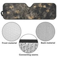 thumbnail image 6 of Uorisanigo Windshield Sunshade Foldable Black Camo Hunting Sun Visor Aluminum Foil Sun Shield for 2018-2025 Jeep Wrangler JL & 2/4 Door 4XE & 2020-2025 Jeep Gladiator JT Thicken Block UV Rays, 6 of 7