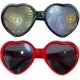 thumbnail image 1 of 2 pares de gafas de luz de difracción con efecto de corazón, gafas Rave de efectos especiales en forma de corazón 3d. (Efecto corazón), 1 of 5