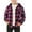 01-Pink, variant on Children's Boys Flannel Plaid Hoodies Casual Button Down Long Sleeve Shirts Jacket Spring Fall Coat Clothes 01-Black 8-9Years Fashion