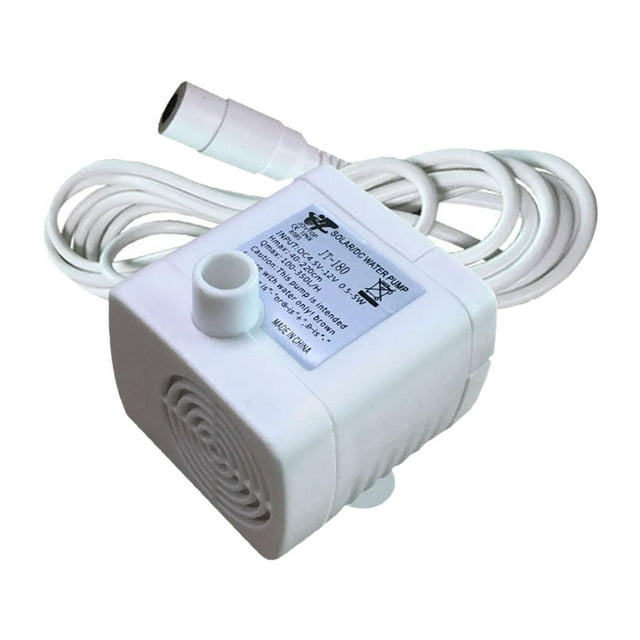 Bomba en miniatura, bomba de agua silenciosa, suministros para mascotas, práctica bomba de fuente silenciosa portátil, bomba de corriente para 12V