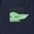 thumbnail image 2 of Men's Star Wars: The Mandalorian Grogu Ear Logo Graphic Tee Navy Blue 3X Large, 2 of 5