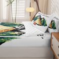 thumbnail image 4 of catabedysis Cartoon Camping Zipper Full Size Comforter Sets with Fitted Sheet and 2 Pillowcases,Nature Mountain Print Zipper Bedding Set For Boys,Multicolor,Reversible,4 Pieces, 4 of 7