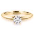 thumbnail image 5 of 1/2 Carats Solitaire Diamond Engagement Ring GH/I1-I2 14K Yellow Gold & White Gold, 5 of 6