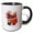 Black/White, variant on 3drose, Nostalgic Mr and Mrs Claus Festive Christmas Couple, 11oz Mug