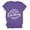 Purple, variant on Warning The Girls Are Drinking Again Graphic Tees for Women Short Sleeve Crewneck Day Drinking Shirt