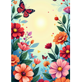 thumbnail image 4 of Colorful Butterfly and Floral Design Backdrop Banner for Parties Celebrations Photo Booth Decoration Background Spring Event Decoration, 4 of 4