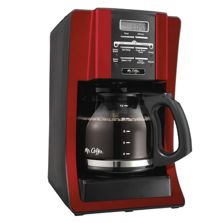 Mr. Coffee Advanced Brew 12 Cup Programmable Red Coffee