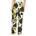 thumbnail image 3 of Daiia Sunflowers Country Women's Sleep Pant with Pockets and Drawstring,Pajama Pants-Small, 3 of 9