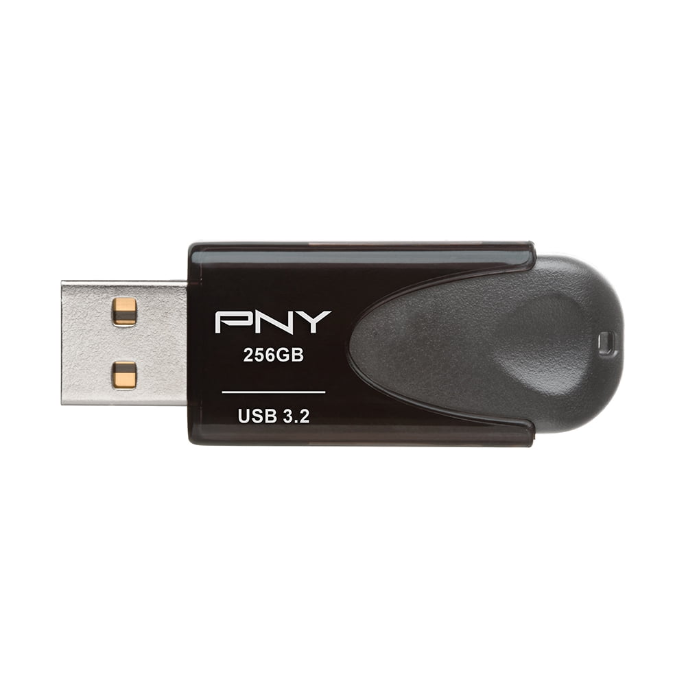 PNY 256GB USB 3.2 Flash Drive, Gray and Black