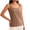 Coffee, variant on Womens Fleece Lined Tank Tops Crew Neck Sleeveless Base Layer Undershirt for Cold Weather