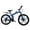 Blue, variant on FUPOJH 26" Folding Mountain Bike for Men & Women,21 Speed,Dual Disc Brakes,Dual Suspension,Black