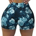 thumbnail image 2 of Picia Ink Rose Printed Workout Shorts for Women Seamless Scrunch Butt Lifting High Waisted Yoga Gym Booty Running Moisture-wicking Short Pants-Medium, 2 of 9
