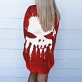 thumbnail image 6 of WFJCJPAF 2024 New Halloween Clearance! Halloween Sweaters for Plus Size,Women's Fashion Halloween Printed Casual Long Sleeved Shirt Cardigan Tops - Red M, 6 of 6