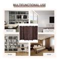 thumbnail image 5 of HOMCOM 6' Tall Wicker Weave 6 Panel Room Divider Privacy Screen - Brown, 5 of 9