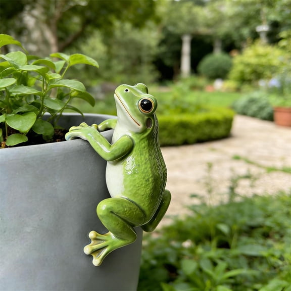 YYDENG Whimsical Garden Resin Hanging Planter with Adorable Expression for Outdoor Patio Balcony Wall Decoration and Succulent Display