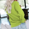 thumbnail image 4 of Dyfzdhu Long Sleeve T-shirt For Women Fashion Casual Solid Color Round Neck Pocket Long Sleeve Top Sweatshirt Casual Top, 4 of 6