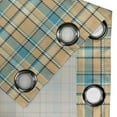 thumbnail image 4 of Ambesonne Checkered Grommet Curtain, Old Celtic Fashion, 50" x 108", Cream Pale Blue, 4 of 6