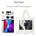 thumbnail image 3 of Yiaed Butterfly Angel Wings Art Print Fluffy Shoulder Bag Plush Bags Women Ladies Tote Bag Fluffy White Furry Purse Handbag for Autumn and Winter, 3 of 7