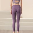 thumbnail image 4 of Gibobby Pantalones de mezclilla Legging de compresión informal para mujer, pantalones inferiores para mujer, mallas acampanadas de Yoga para mujer, pantalones de Yoga tipo V,(Rosa Dorado， M), 4 of 5