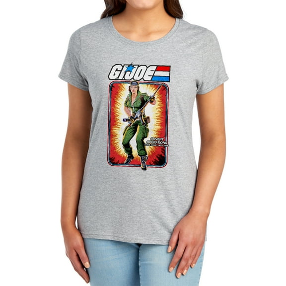 G.I. Joe Lady Jaye Card Women's T Shirt, Athletic Heather, Small