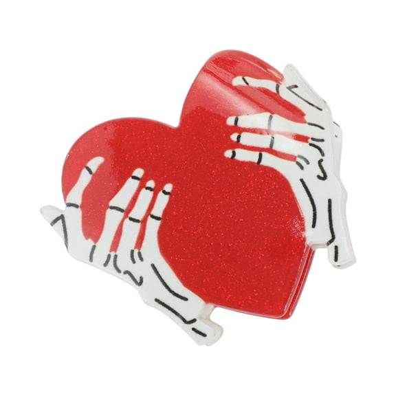 Unique Bargains 1 Pc Claw Clip Cute Halloween Spiderweb Design Red