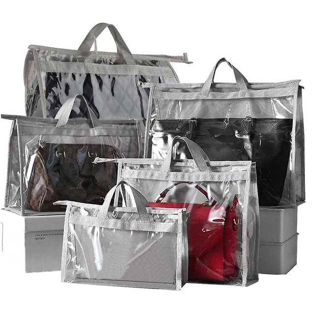 Almacenamiento del bolso, organizador del bolso, bolso de la cubierta antipolvo, bolso antipolvo transparente del almacenamiento del bolso para Hangin