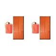 thumbnail image 3 of stanreset Outdoor Sleeping Bag Reflective Emergency Sleep Pack Reusable Folding Travel Bad Weather Tent Single Pouch 210x90CM Orange 2Set, 3 of 6