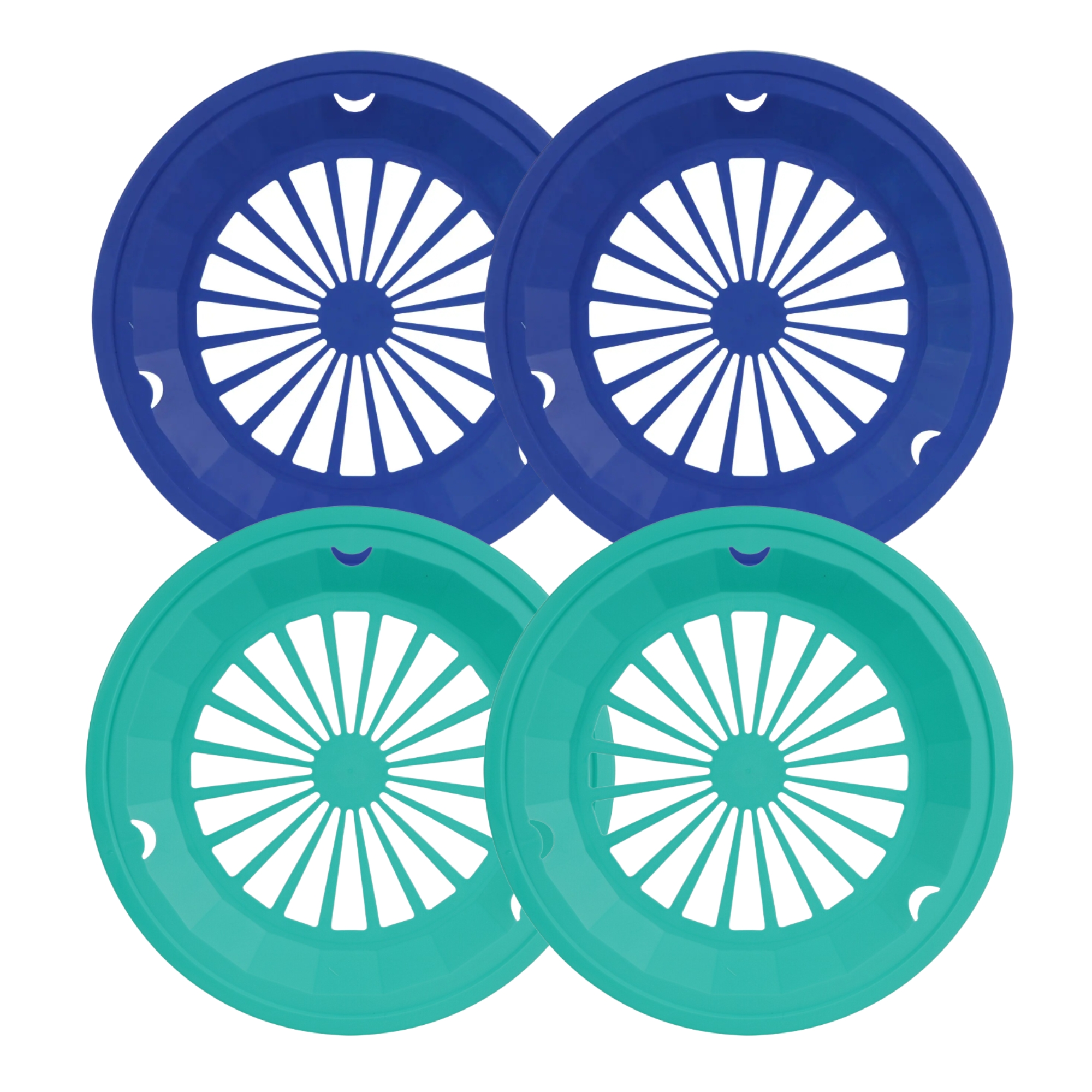 Plastic Paper Plate Holder Reusable Stackable Durable & Sturdy Round