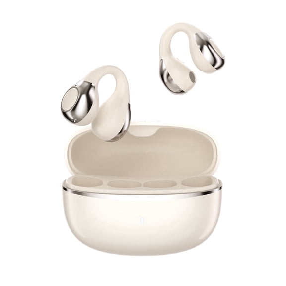 TANALAZ i5 Open Ear Bluetooth 6.0 Clip-on Earbuds with ENC Noise Cancelling, IPX5 Waterproof, 36H Playtime, Charging Battery
