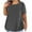 Gray, variant on Fmbrln Womens Plus Size Summer Short Sleeve T-Shirts Fashion Crew Neck Solid Color Tops Casual Loose Vacation Beach Comfy Tees