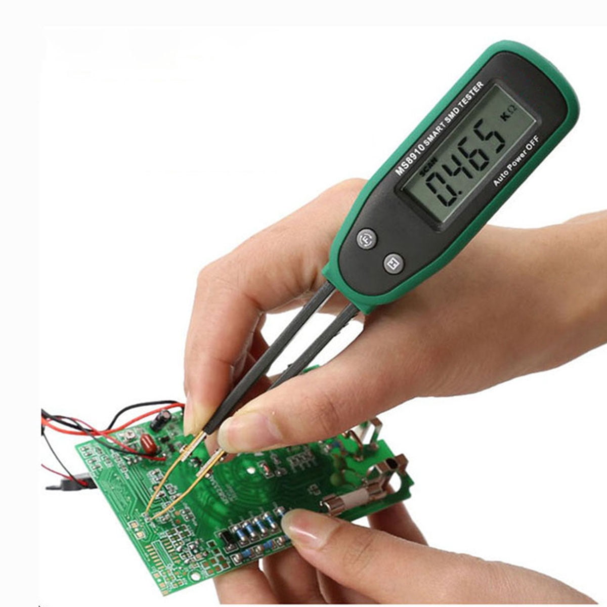 MS8910 High Quality Smart SMD Resistance Multimeter Auto Ranging Digital SMD Tester Continuity Checking Function Auto Scan