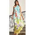 thumbnail image 2 of Vestido Floral elegante con tirantes finos, camisola Halter, vestido Maxi suelto, informal, bohemio, Vintage, 2 of 5