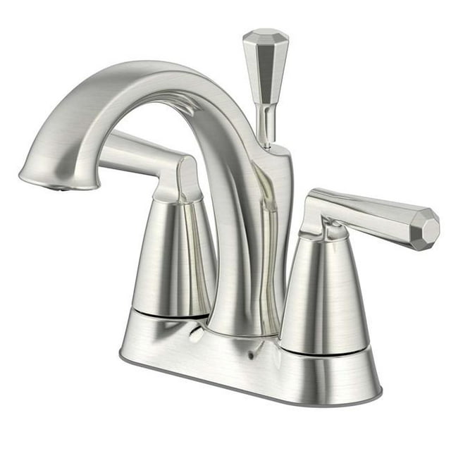 Ultra Faucets UF45913 4 in. Two-Handle Lavatory Faucet - Brushed Nickel