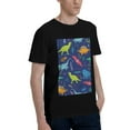 thumbnail image 2 of Bingfone Dinosaurs Men'S Loose Fit Short-Sleeve Pocket T-Shirt, 2 of 7
