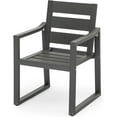 thumbnail image 5 of Dycanpo Outdoor Dining Chairs,Weather Resistant Patio Chairs with Armrest for Indoors,Dark Gray, 5 of 7