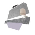 thumbnail image 2 of Green, Jacob 20x24 White Modern Wood Framed Museum Art Print Titled - Slab Sections II, 2 of 4