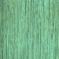 thumbnail image 1 of Ahgly Company Indoor Square Oriental Turquoise Blue Modern Area Rugs, 3' Square, 1 of 4
