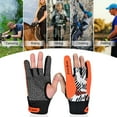 thumbnail image 3 of BOODUN 2pcs Bowling Gloves, Anti-Skid Bowling Gloves Comfortable Bowling Accessories Semi-Finger Instruments Sports Gloves Mittens for Women Men, 3 of 6