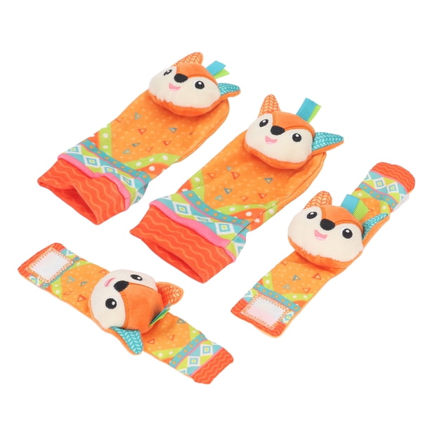 Adorable Juego de Juguetes con Sonajeros de Muñeca para bebé Calcetines Educativos Suaves para Encontrar Pies para 0 a 6 Meses Regalo Ideal ANGGREK Otros