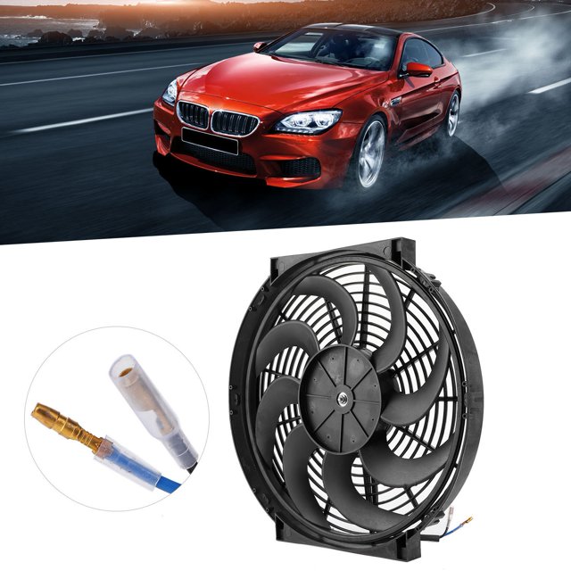 Low Running Noise Increase Air Velocity Electric Radiator Cooling Fan Sealed Ball Bearings Radiator Cooling Fan Puller And Pusher for Hot Rods Classic Engines