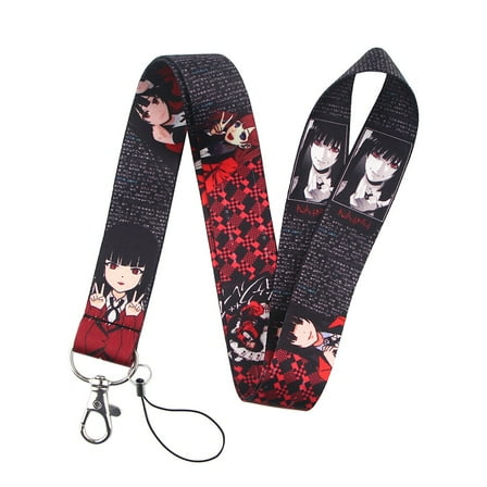 Anime Source Kakegurui Gambler's Abyss Anime Manga Series Japanese Lanyard Keychain ID Badge Holder