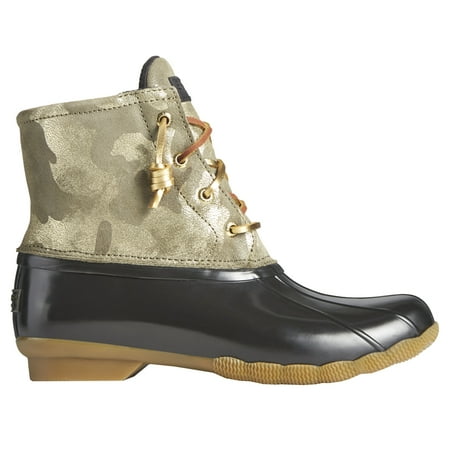 

Sperry Womens Saltwater Camouflage Duck Casual Boots Ankle Low Heel 1-2