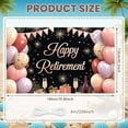 thumbnail image 2 of Pink Theme Happy Retirement Banner Gold Decor Retirement Party Display Balloon Arrangement Gift Box Design Festive Backdrop for Retirement Party Indoor Decoration Photo Backdrop, 2 of 9