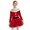 Red, variant on XUNZOO Kids Girls Christmas Dress Long Sleeve Velvet Autumn Winter Clothes Princess A-Line Party Dress Red 4