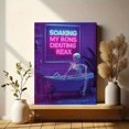 thumbnail image 6 of UXIEQU Skeleton Bath Decor Canvas Wall Art Print 15.75x11.81 Inches, 6 of 8