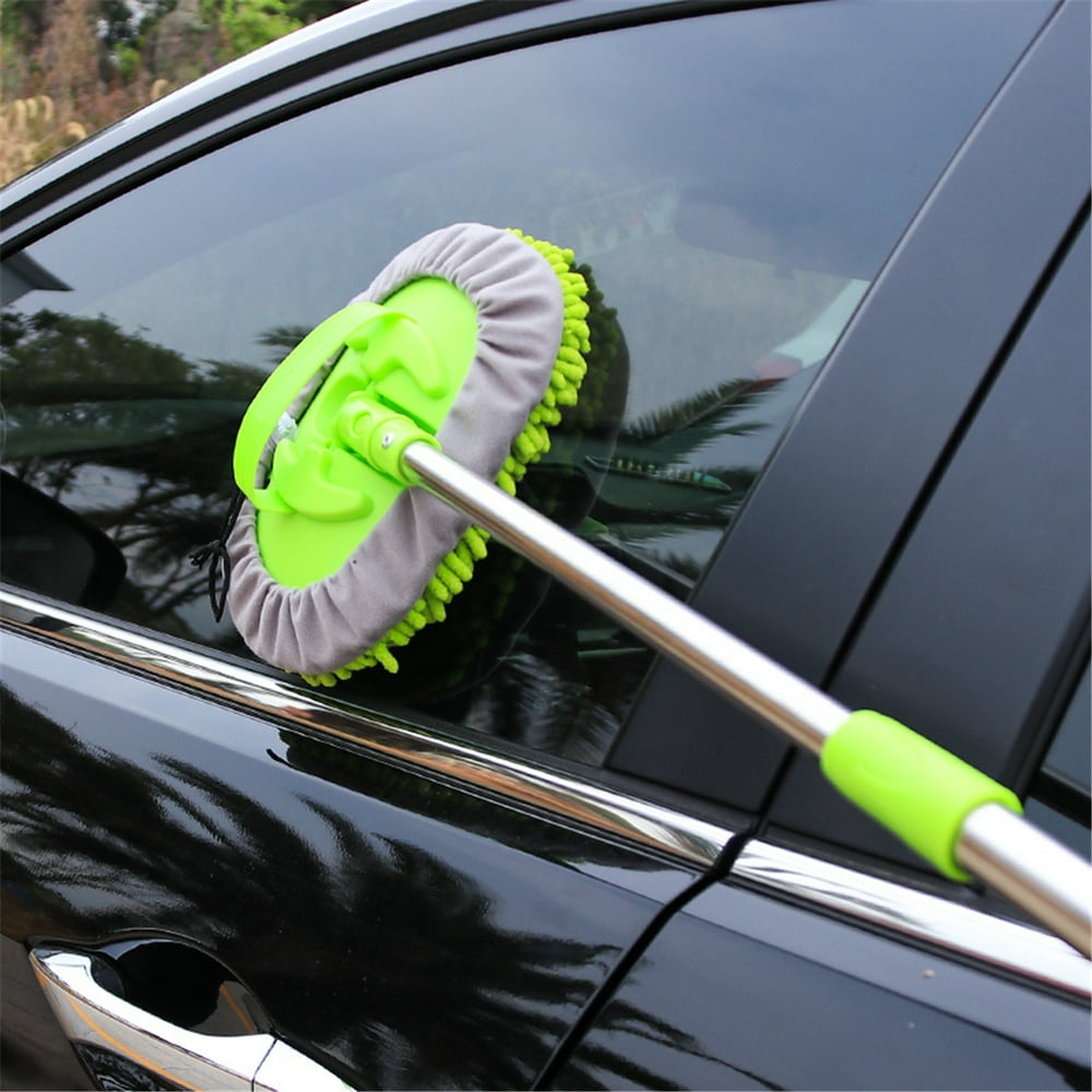 2 in 1 Adjustable Telescopic Soft Car Wash Brush Care Mop